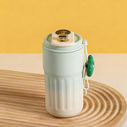 Stainless Steel Coffee Mug Vacuum Insulated Tumbler with Temperature Display Smart Coffee Thermos Outdoor Camping Mug Leak-Proof Lid Portable Cups for Hot Ice Everyday Essential Drinkware Gifts