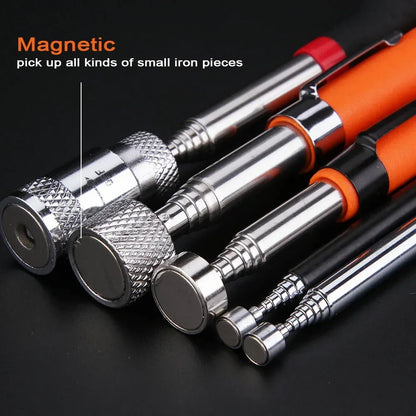New Telescopic Adjustable Magnetic Pick-Up Tools Magnetic Telescopic Magnet Grip Long Pen Telescopic Magnet Stick with LED Light