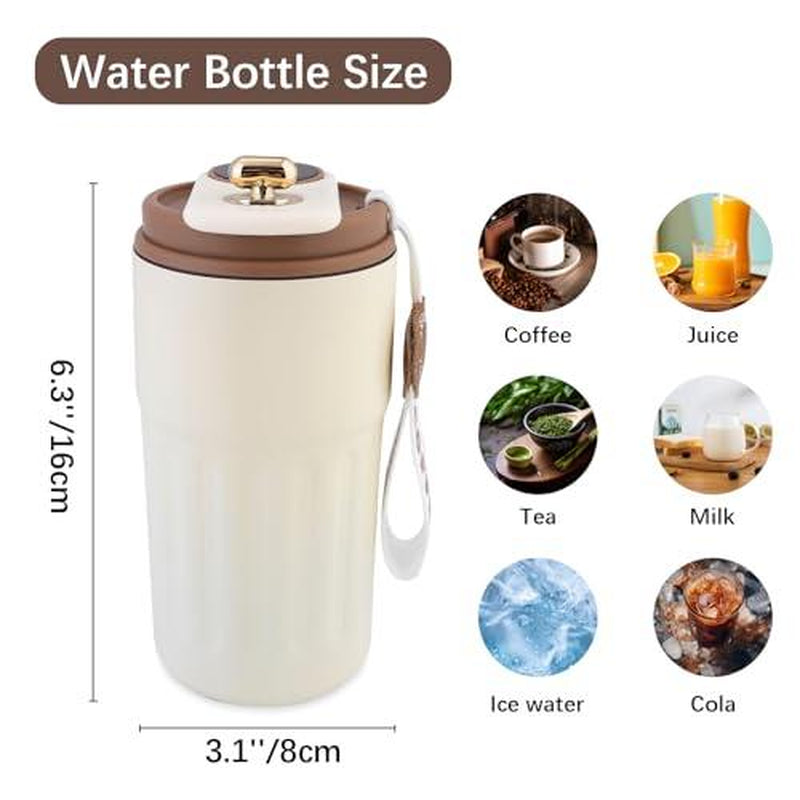 Stainless Steel Coffee Mug Vacuum Insulated Tumbler with Temperature Display Smart Coffee Thermos Outdoor Camping Mug Leak-Proof Lid Portable Cups for Hot Ice Everyday Essential Drinkware Gifts
